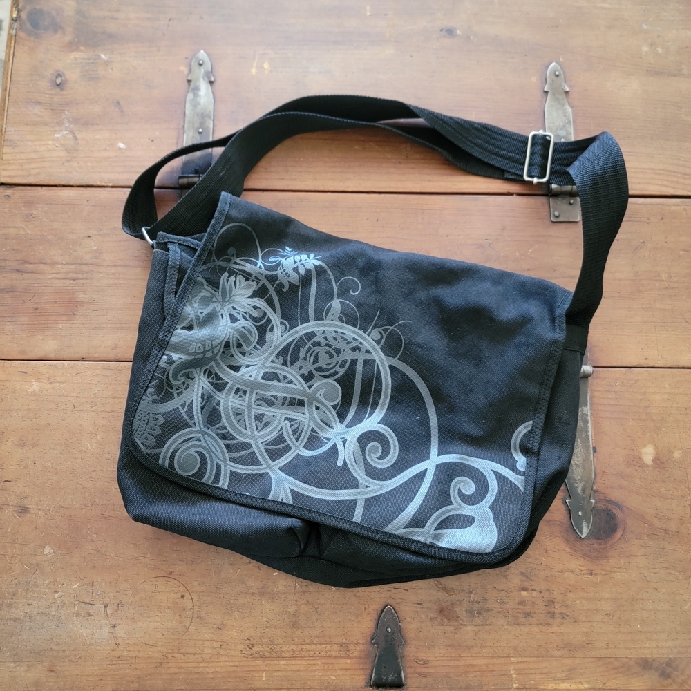 Barnes & Noble Black Messenger Bag
